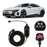 Audi e-Tron GT Charging Cable – Type 2 to UK 3-pin charging cable
