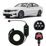 BMW 330e Charging Cable – Type 2 to UK 3-pin charging cable