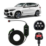 BMW X5 xDrive40e  EV Charging Cable – Type 2 to UK 3-pin charging cable