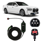 BMW I7 Charging Cable – Type 2 to UK 3-pin charging cable