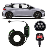 CUPRA Born EV Charging Cable – Type 2 to UK 3-pin charging cable