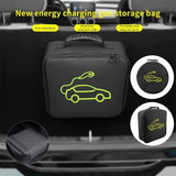 Waterproof fire retardant EV charging cable storage bag for electric vehicle charger plugs and sockets - durable and portable carry bag