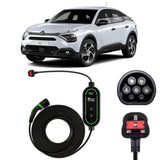 Citroen e-C4 Charging Cable – Type 2 to UK 3-pin charging cable