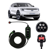 Ford Explorer Charging Cable – Type 2 to UK 3-pin charging cable
