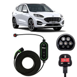 Ford Kuga Charging Cable – Type 2 to UK 3-pin charging cable