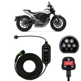 Harley-Davidson Livewire EV Charging Cable – Type 2 to UK 3-pin charging cable