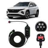 Hyundai Tucson Charging Cables – Type 2 to UK 3-pin charging cable