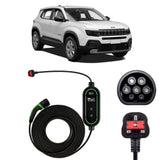 Jeep Avenger Charging Cable – Type 2 to UK 3-pin charging cable