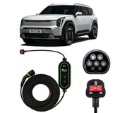 KIA EV9 Charging Cable – Type 2 to UK 3-pin charging cable
