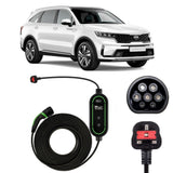 Kia Sorento Charging Cable – Type 2 to UK 3-pin charging cable