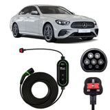 Mercedes E Class Charging Cable – Type 2 to UK 3-pin charging cable