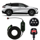 Nissan Ariya Charging Cable – Type 2 to UK 3-pin charging cable