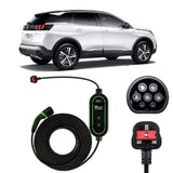 Peugeot 3008 and E-3008 Charging Cable – Type 2 to UK 3-pin charging cable