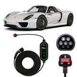 Porsche 918 Spyder  Charging Cable – Type 2 to UK 3-pin charging cable