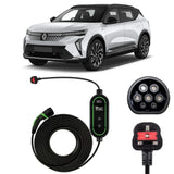 Renault Scenic EV Charging Cable – Type 2 to UK 3-pin charging cable