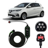 Renault Zoe Charging Cable – Type 2 to UK 3-pin charging cable
