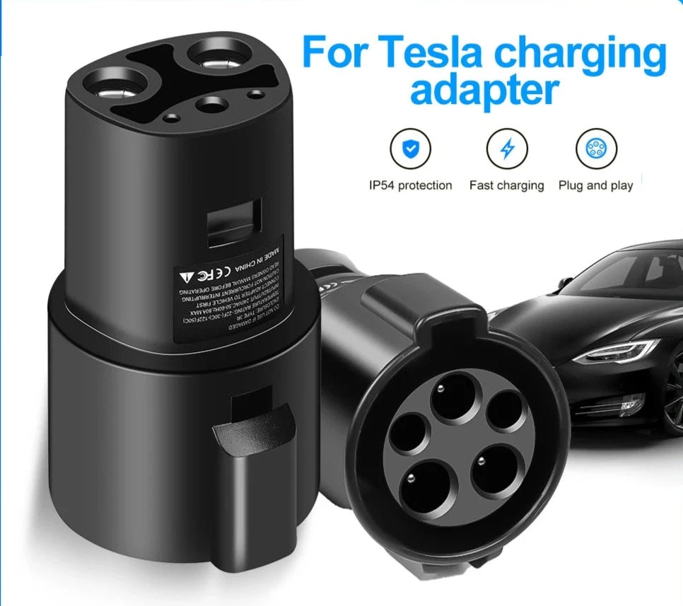 Type 1 J1772 to Tesla Adapter | Charger Connector & EVSE Conversion for ...