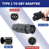 EV Charger And EV Charging Adapter type 1 to type 2 adapter Tesla to GBT converter GBT to J1772 Charger adapter