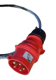 16A 4 Pin 415V 3 Phase and Earth 2.5mm SY Extension Lead