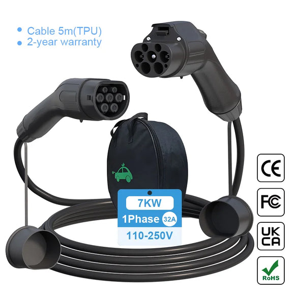 EV Charging Cable – GBT 1-Phase 16A 3.6kW 5M Electric Vehicle Extension Cord for Charger Station