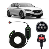 Seat Leon Charging Cable – Type 2 to UK 3-pin charging cable