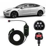 Tesla Model 3 Charging Cable – Type 2 to UK 3-pin charging cable