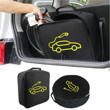Waterproof fire retardant EV charging cable storage bag for electric vehicle charger plugs and sockets - durable and portable carry bag
