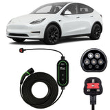 Tesla Model Y Charging Cable – Type 2 to UK 3-pin charging cable